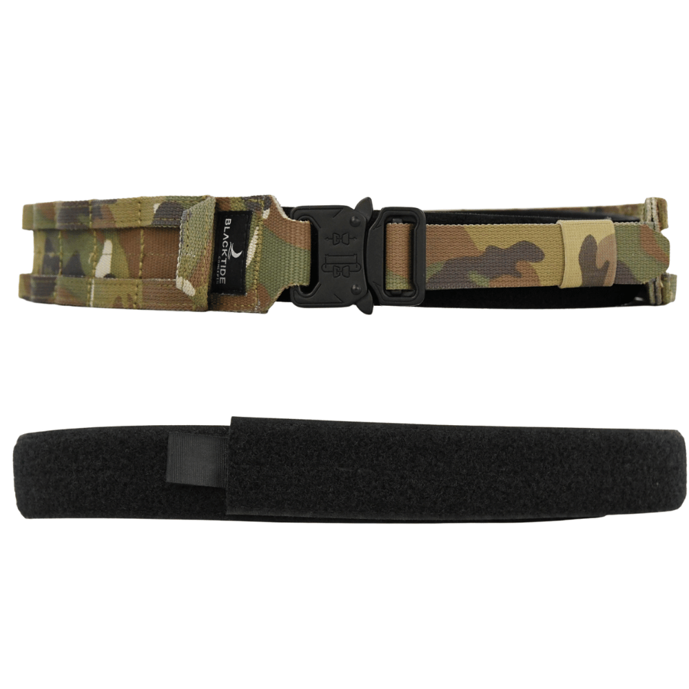 Rothco Polyester Battle Belt – Black OD Green – D-Ring Attachment Points – Sizes Med/Large
