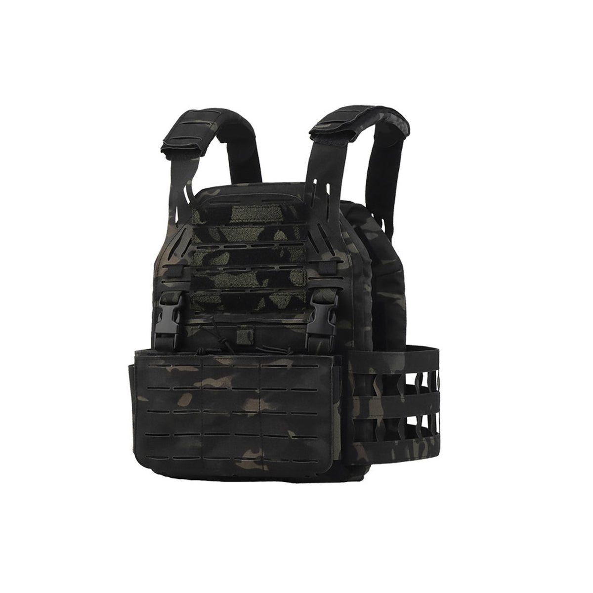 Black Camo Plate Carrier - Blacktide Concepts Tactical Gear